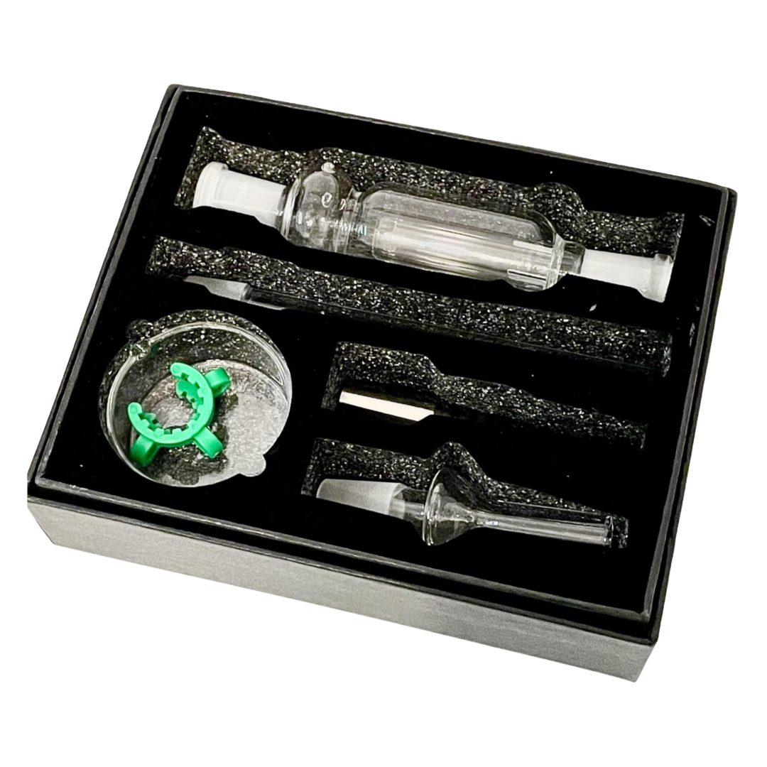 Color-Worked Nectar Collector – Smoke Glass Vape