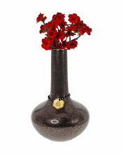 Load image into Gallery viewer, The back of a My Bud Vase Burmëse Bud Vase Bong.
