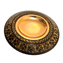 Load image into Gallery viewer, A Hand-Carved Tribal Ashtray with Copper Insert.
