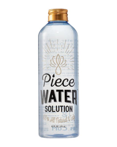 A 12oz bottle of Piece Water Solution.