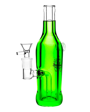 A green Pulsar Frosty Beverage Glycerin Water Pipe.