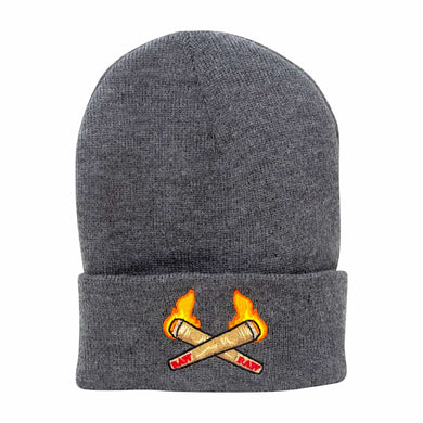 A RAW Burning Cones Beanie Hat.