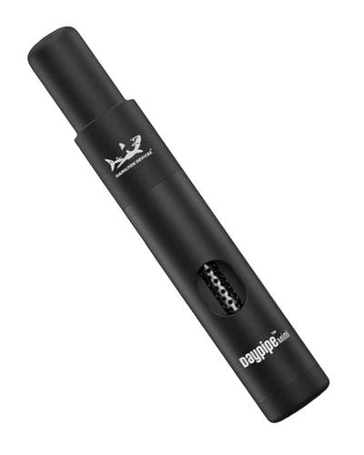 A black Daypipe Mini Portable Hand Pipe made by Hamilton Devices.