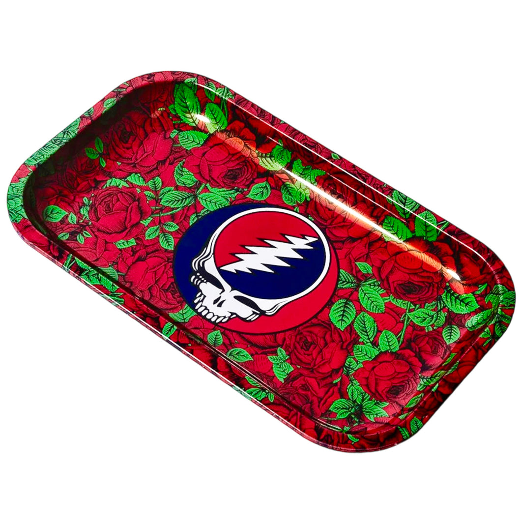 A Blazy Susan Grateful Dead Roses Rolling Tray.