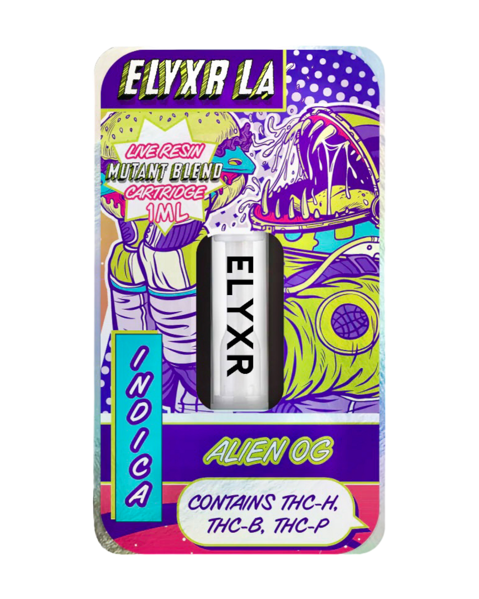 Elyxr LA Live Resin Mutant Blend (THC-P, THC-B, THC-H) Cartridge (1 Gr ...