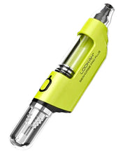 Load image into Gallery viewer, A neon green Lookah Seahorse Pro Plus Nectar Collector.
