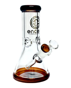 An amber Encore Color-Accented Beaker Bong.