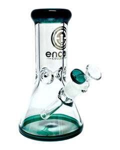 A teal Encore Color-Accented Beaker Bong.