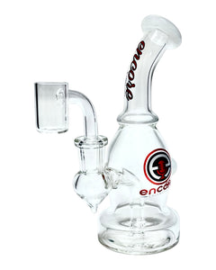 A red and white Encore Peanut Dab Rig.