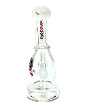 Load image into Gallery viewer, The back of a red and white Encore Peanut Dab Rig.
