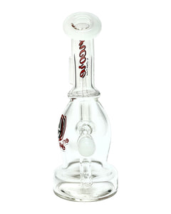 The back of a red and white Encore Peanut Dab Rig.