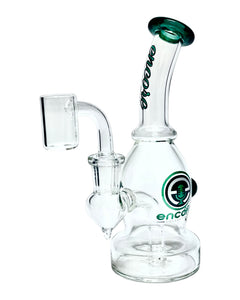 A teal Encore Peanut Dab Rig.