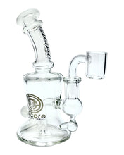 Load image into Gallery viewer, An Hourglass Dab Rig with white accents.
