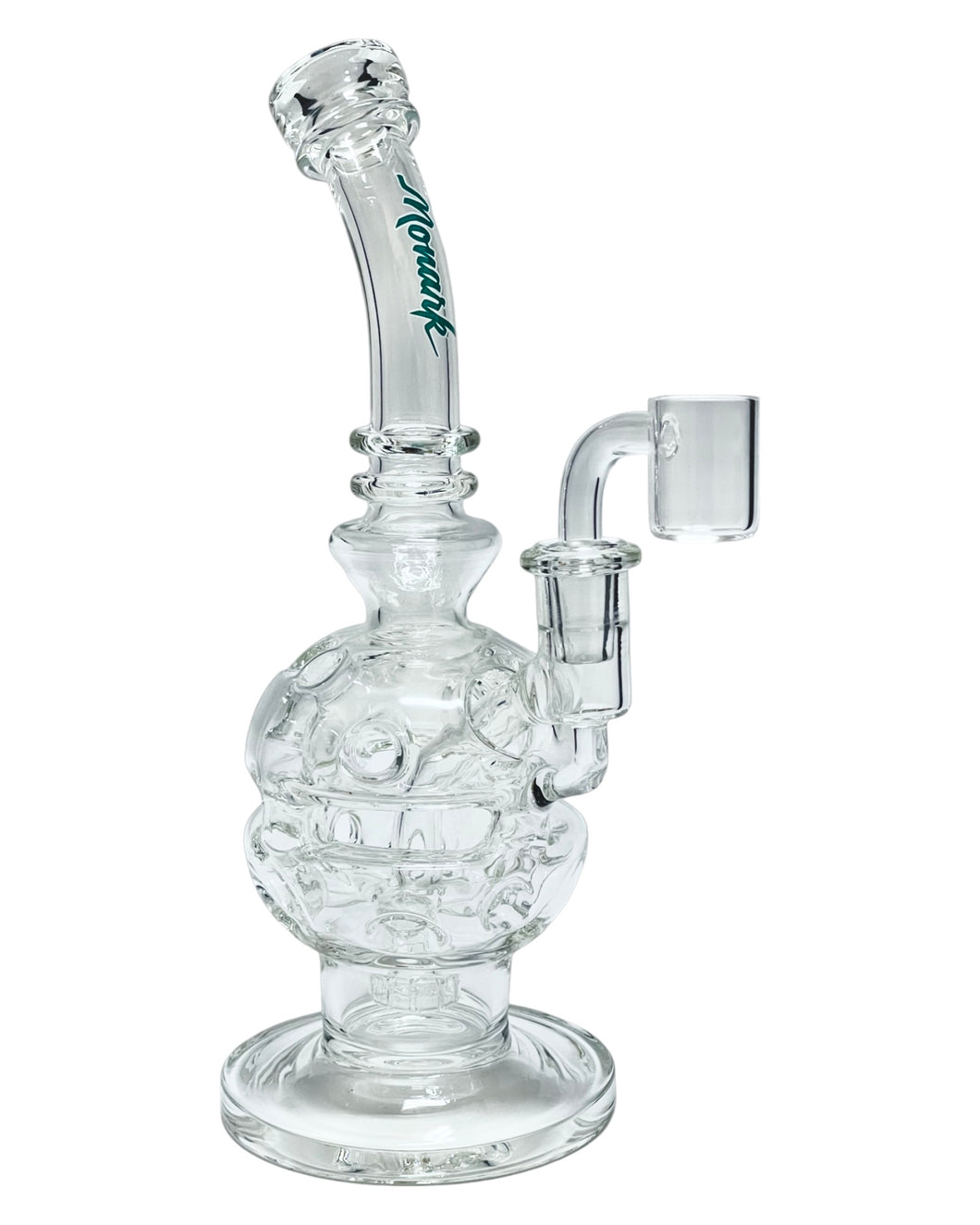 A Holy Mother Fab Egg Rig with a sky blue logo.