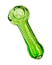 Load image into Gallery viewer, A Green Bubbles Hand Pipe.
