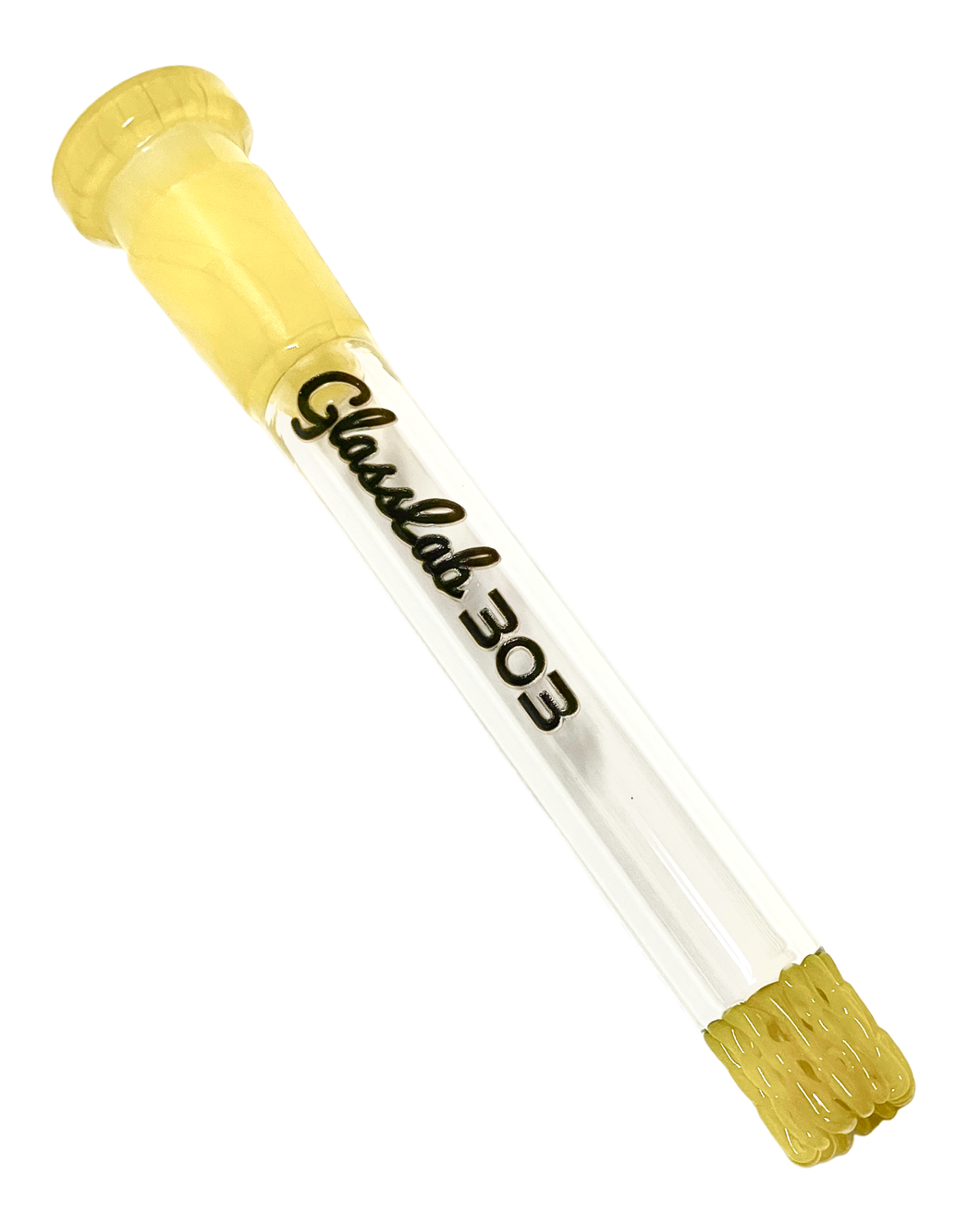 A Canary Glasslab 303 Colored Downstem.