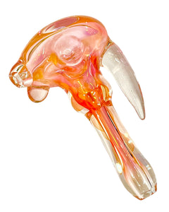 A TKO Glassworks Fumed Dicro Horn Spoon Pipe.