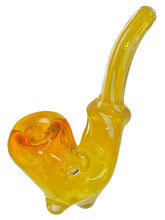 Load image into Gallery viewer, A Gold Inside Out Fumed Dot Sherlock Pipe.
