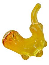 Load image into Gallery viewer, A Gold Inside Out Fumed Dot Sherlock Pipe.
