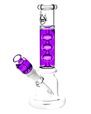 A purple Pulsar Frost Bubbles Glycerin Bong.