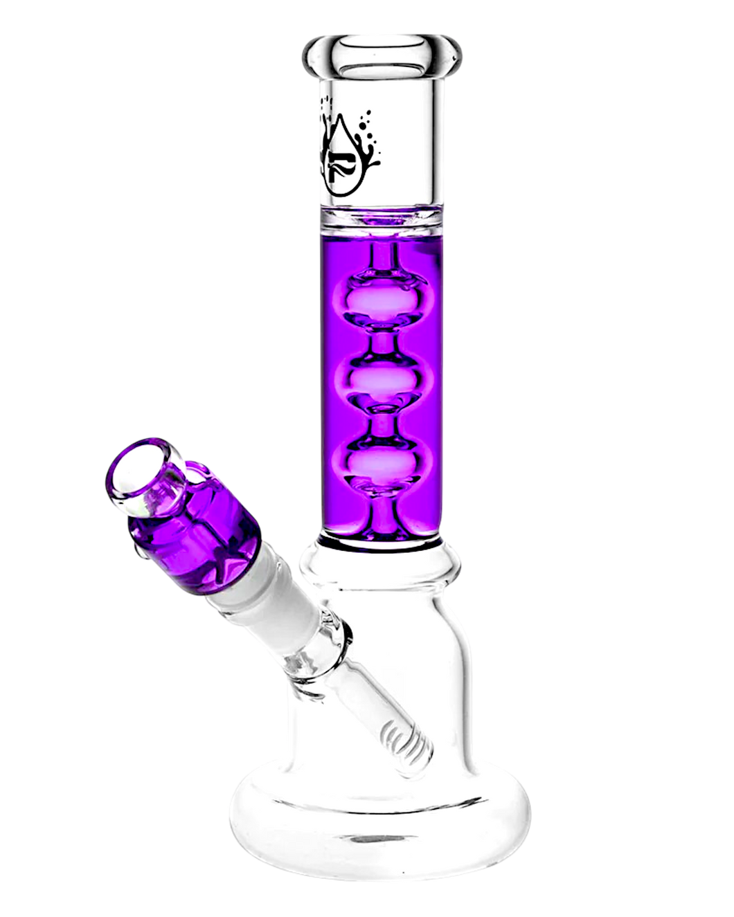 A purple Pulsar Frost Bubbles Glycerin Bong.