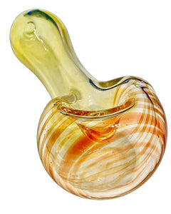 Fumed Chunky Head Strung Spoon Pipe