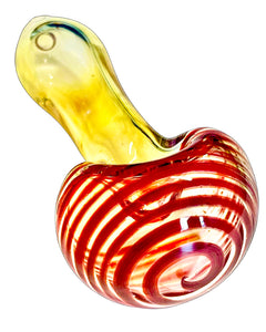 Fumed Chunky Head Strung Spoon Pipe