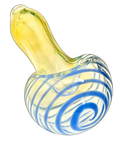 Fumed Chunky Head Strung Spoon Pipe