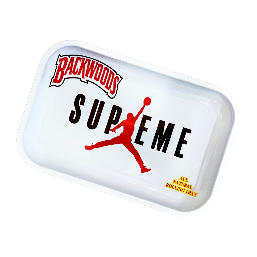 Supreme Rolling Tray in Metal - Red OR White Color- Large Size
