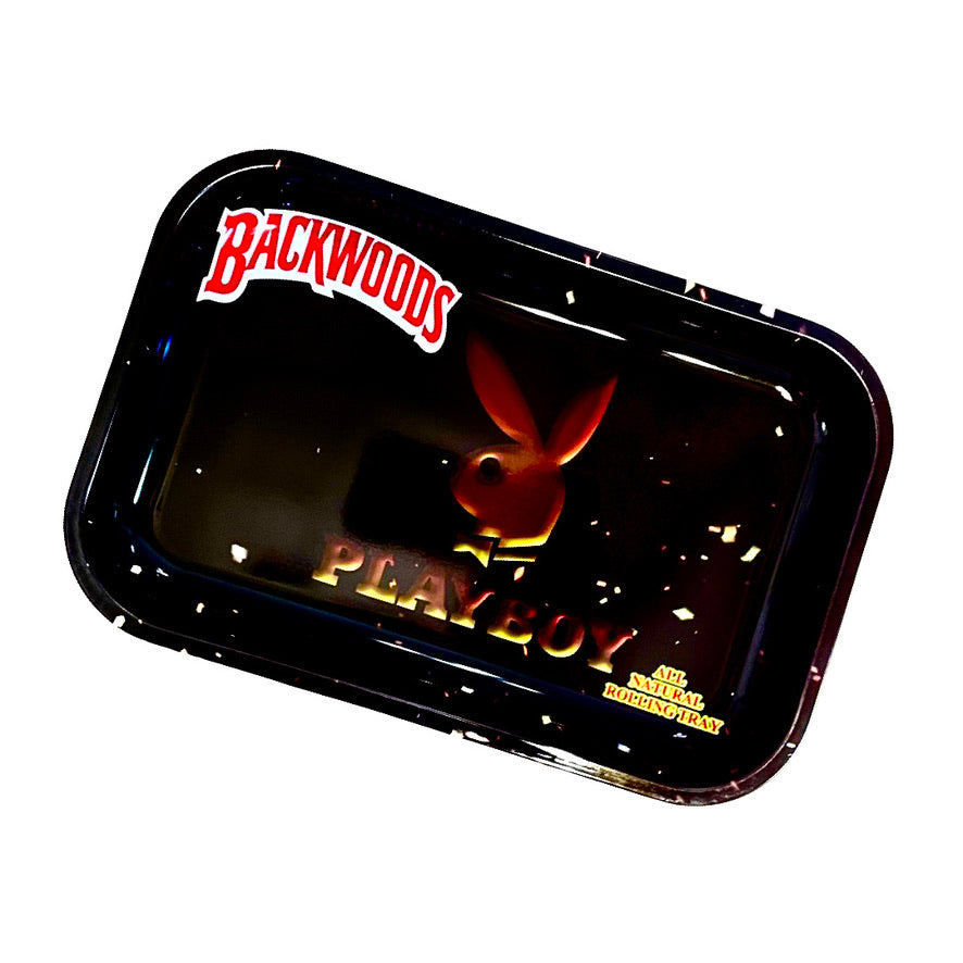 A Playboy Backwoods Medium Rolling Tray.