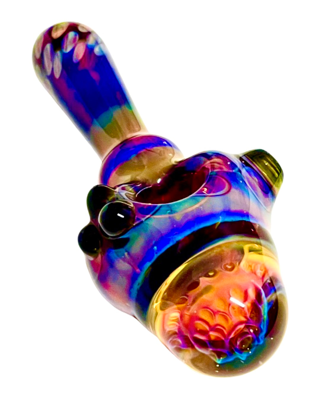 Lined Honeycomb Pop Spoon Pipe – Smoke Glass Vape