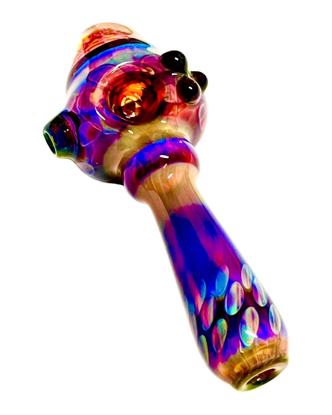 Lined Honeycomb Pop Spoon Pipe – Smoke Glass Vape